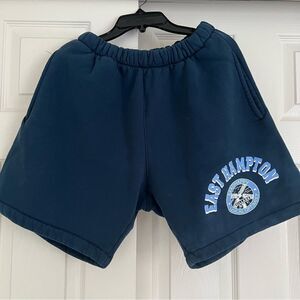 Madhappy Limited Edition East Hampton Unisex Cotton Sweat Shorts Medium Navy